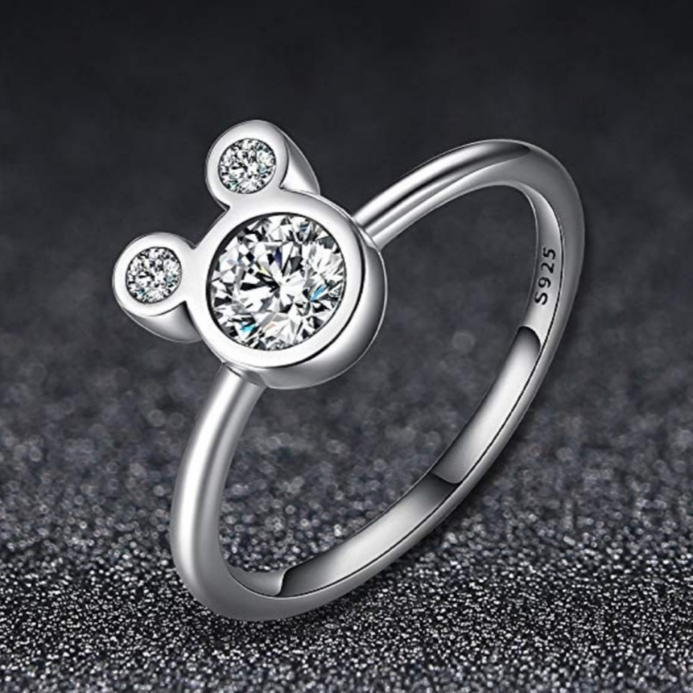 Mickey Mouse cubic zirconia Ring